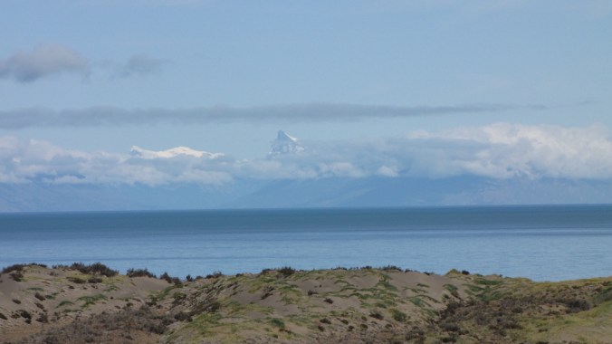 Lake in Argentina in front of the Andes