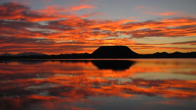Sunset over Laguna Azul
