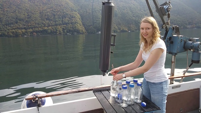 Jana Tischer on Lake Lugano