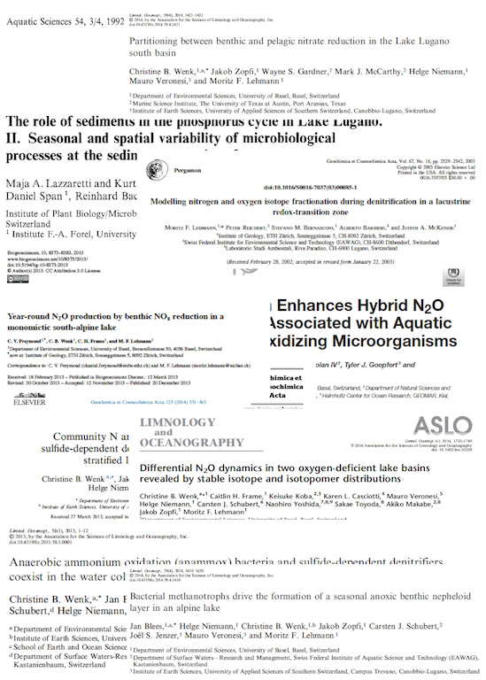 Headings of Papers about Lake Lugano