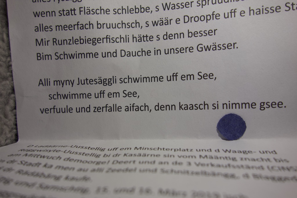 Basler Fasnacht 2019 "Zeedel"